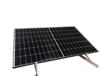 SunEnergyXT Solarmodulhalterung 3-in-1 (Silber) für Balkonkraftwerk – Balkon, Terrasse , Flachdach