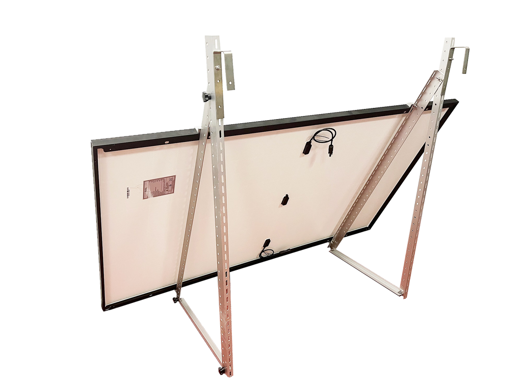 SunEnergyXT Solarmodulhalterung 3-in-1 (Silber) für Balkonkraftwerk – Balkon, Terrasse , Flachdach