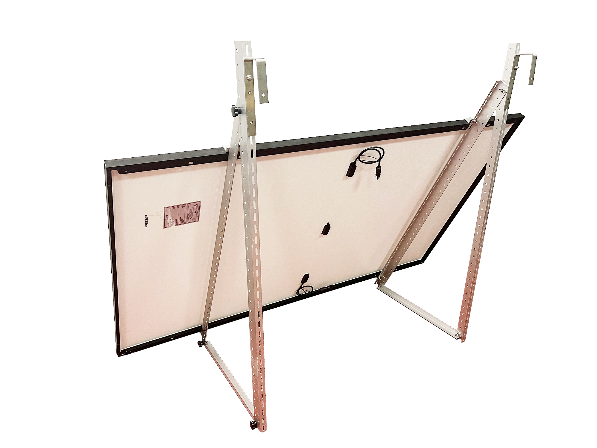 SunEnergyXT Solarmodulhalterung 3-in-1 (Silber) für Balkonkraftwerk – Balkon, Terrasse , Flachdach