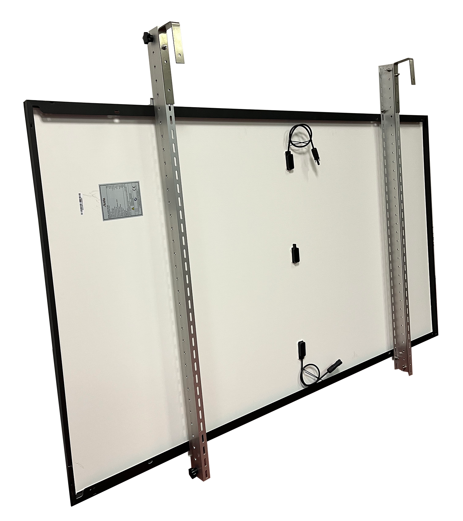 SunEnergyXT Solarmodulhalterung 3-in-1 (Silber) für Balkonkraftwerk – Balkon, Terrasse , Flachdach