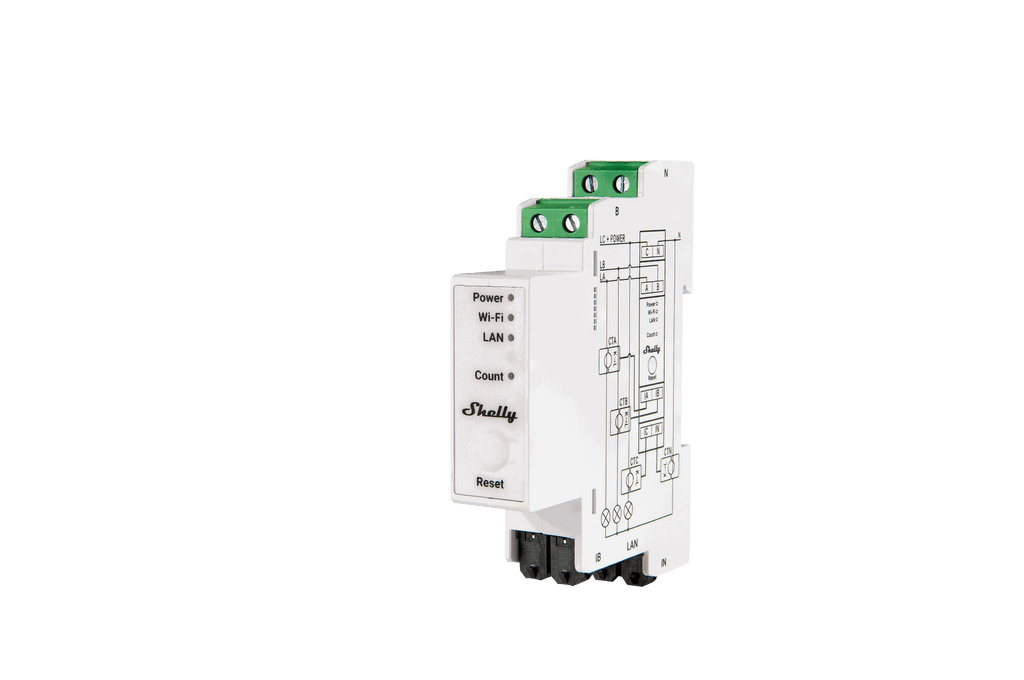 Shelly Pro 3EM (120A) - Smarter Strommesser