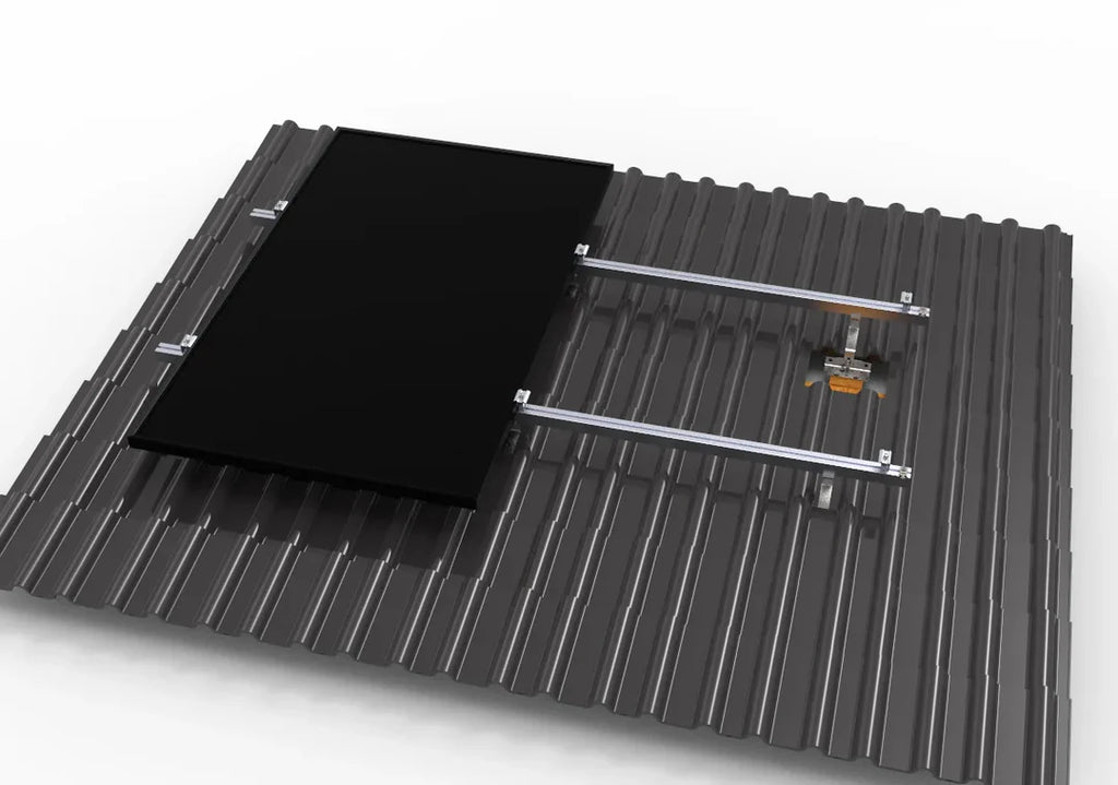 Ziegeldach Montagesatz für 2 oder 4 Solarmodule