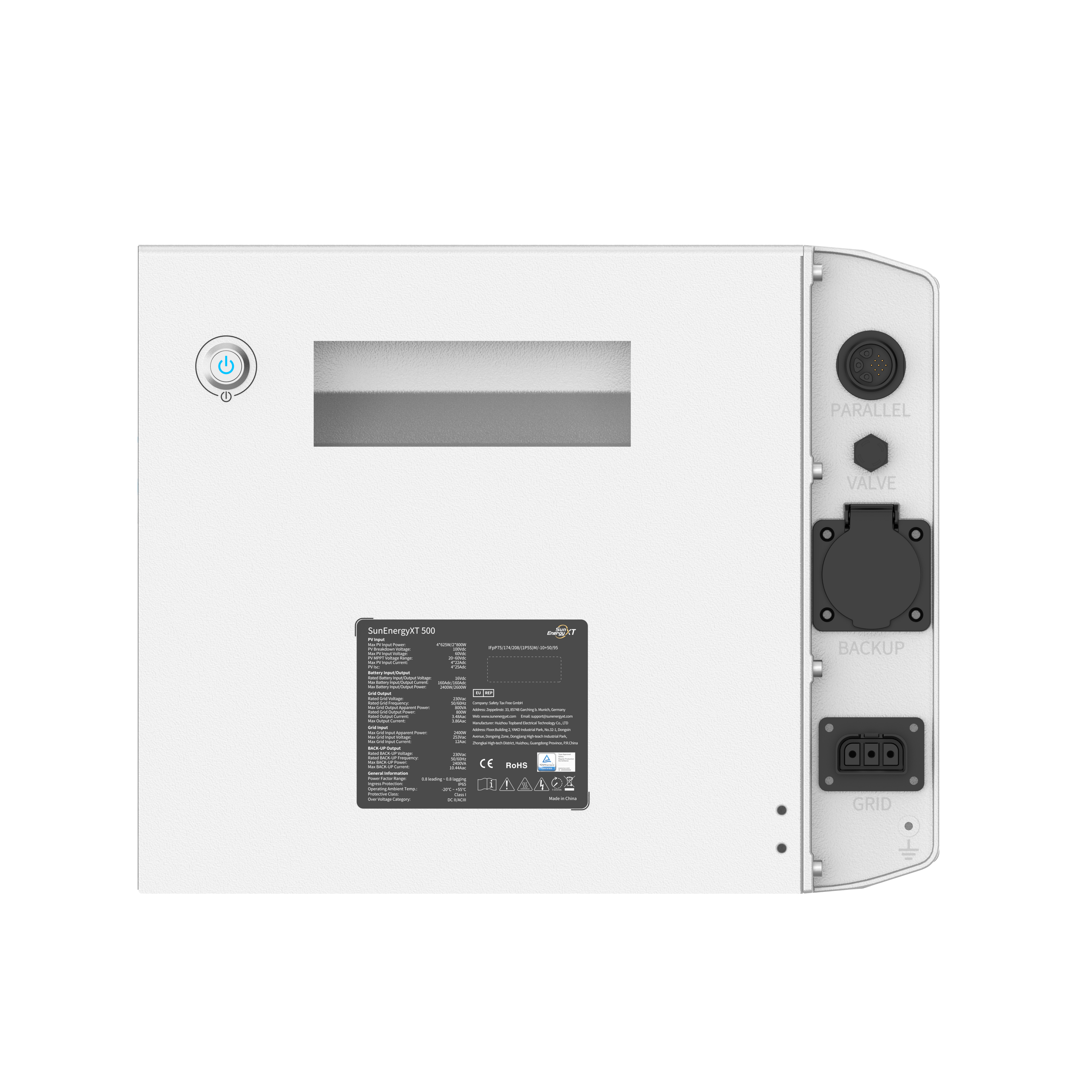 SunEnergyXT 500 – 5 kWh All-in-One Solarspeicher mit 800 W Wechselrichter